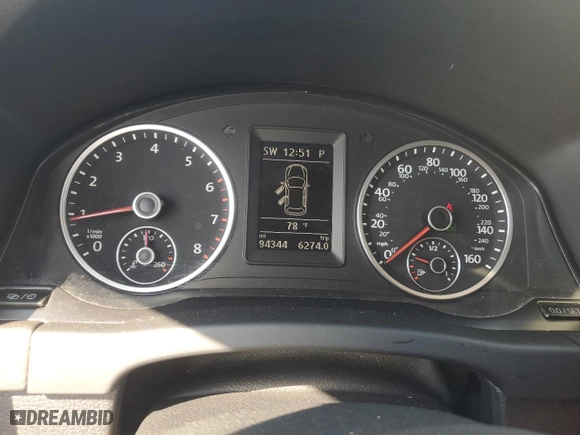 2016 Volkswagen Tiguan R-Line with VIN WVGAV7AX9GW612274, listed as a Copart auction lot 44234845 with 94,344 mi miles and Salvage Title. Bid and sale history available at carsss.com. Image 9.