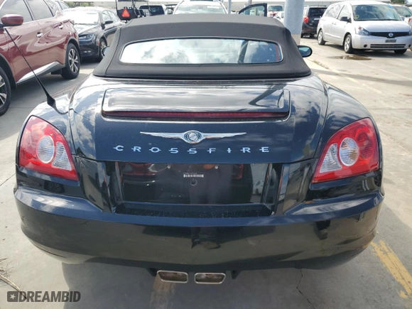 2005 Chrysler Crossfire Limited with VIN 1C3AN65L15X036584, listed as a Copart auction lot 75023654 with 0 mi miles and Salvage Title. Bid and sale history available at carsss.com. Image 6.