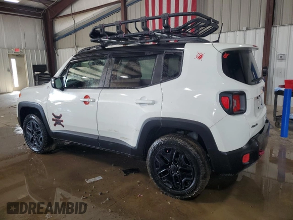 2018 Jeep Renegade Trailhawk with VIN ZACCJBCB0JPJ09456, listed as a Copart auction lot 62458045 with 56,003 mi miles and Salvage title. Bid and sale history available at DreamBid. Image 2.