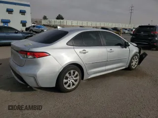 2020 Toyota Corolla LE with VIN 5YFEPRAE7LP033491, listed as a Copart auction lot 51598275 with 56,011 mi miles and Salvage Title. Bid and sale history available at carsss.com. Image 3.