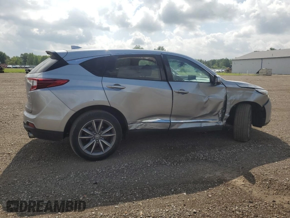 2020 Acura RDX Technology with VIN 5J8TC2H58LL007573, listed as a Copart auction lot 63946115 with 54,638 mi miles and Salvage title. Bid and sale history available at DreamBid. Image 3.