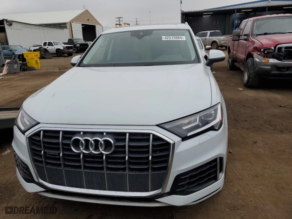 2020 Audi Q7 Premium with VIN WA1AXAF77LD001065, listed as a Copart auction lot 42515984 with 26,796 mi miles. Bid and sale history available at carsss.com. Image 5.