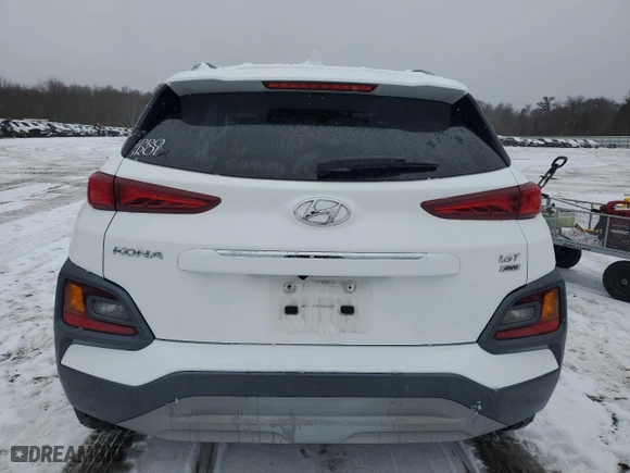 2021 Hyundai Kona Limited with VIN KM8K3CA53MU731771, listed as a Copart auction lot 43697275 with 43,539 mi miles and Salvage Title. Bid and sale history available at carsss.com. Image 6.