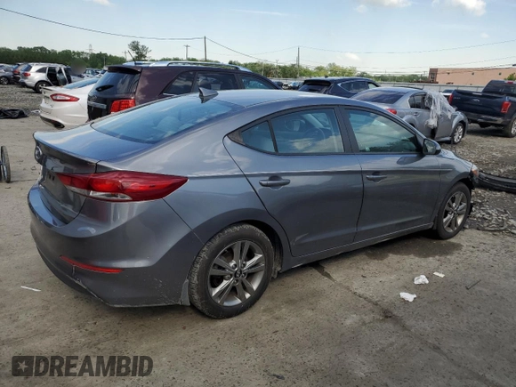 2018 Hyundai Elantra SEL with VIN 5NPD84LF1JH387101, listed as a Copart auction lot 55518915 with Not Provided miles and Salvage Title. Bid and sale history available at DreamBid. Image 3.