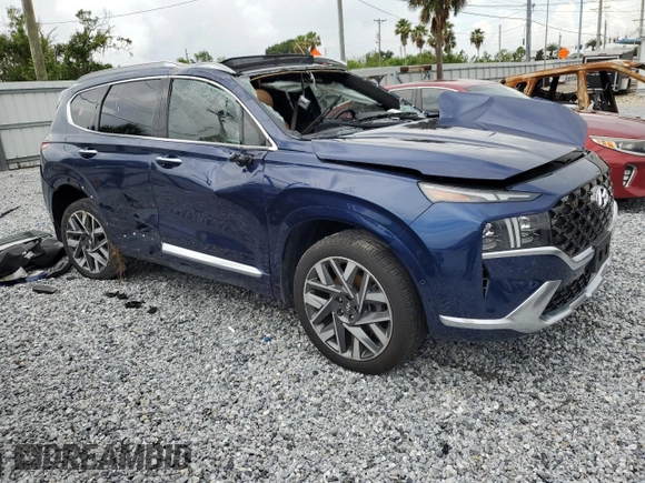2021 Hyundai Santa Fe Calligraphy z VIN 5NMS5DAL1MH371927, wystawiony jako Copart lot #62935825 z przebiegiem 36 605 mil mil oraz Nie do naprawy • Non repairable. Historia ofert i sprzedaży dostępna na DreamBid. Obrazek 4.