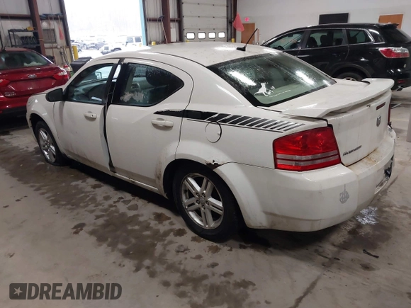 2008 Dodge Avenger SXT with VIN 1B3LC56K98N282097, listed as a IAAI auction lot 41380832 with 220,631 mi miles. Bid and sale history available at carsss.com. Image 3.