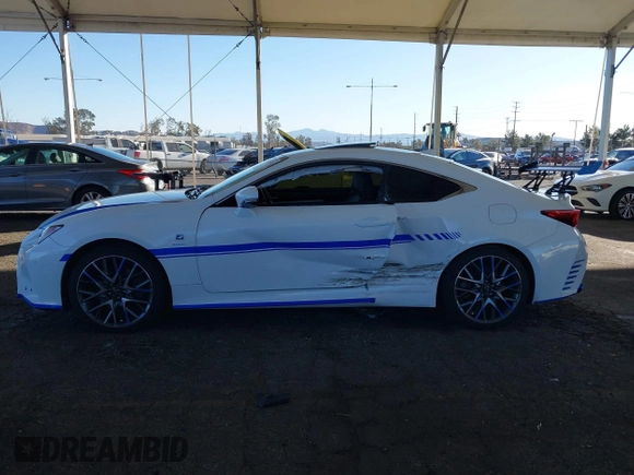 2017 Lexus RC with VIN JTHHE5BC0H5016527, listed as a IAAI auction lot 41323618 with 72,456 mi miles. Bid and sale history available at carsss.com. Image 14.