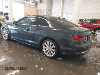 2018 Audi A5 Premium Plus with VIN WAUPNAF51JA073637, listed as a IAAI auction lot 41289291 with Not Provided miles and . Bid and sale history available at DreamBid. Image 3.