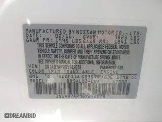 2016 Nissan Sentra SR with VIN 3N1AB7AP9GY242078, listed as a IAAI auction lot 40627767 with 87,948 mi miles. Bid and sale history available at carsss.com. Image 9.