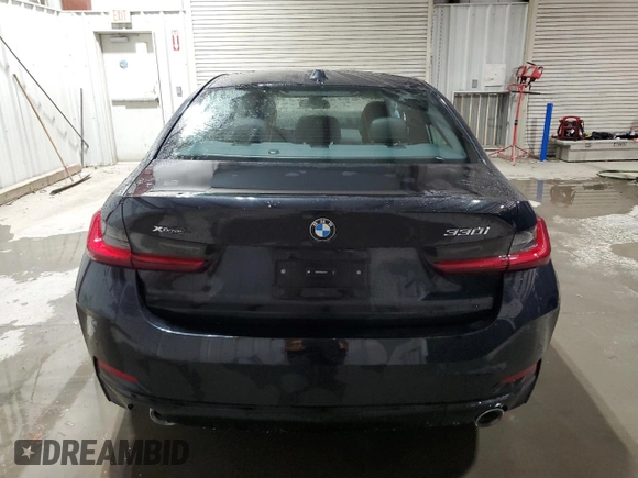 2024 BMW 3 Series 330i xDrive with VIN 3MW89FF06R8E67376, listed as a Copart auction lot 47597735 with 0 mi miles and Salvage Title. Bid and sale history available at carsss.com. Image 6.