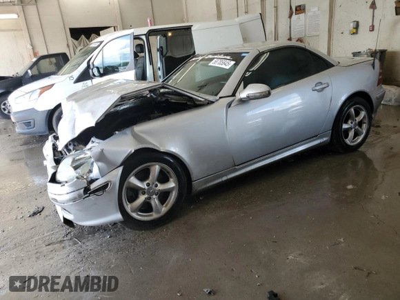 2002 Mercedes-Benz SLK 320 with VIN WDBKK65F42F264517, listed as a Copart auction lot 58785845 with Not provided miles and Salvage title. Bid and sale history available at DreamBid. Image 1.