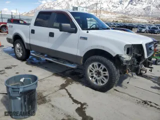 2008 Ford F-150 XLT with VIN 1FTPW14V18FA47961, listed as a Copart auction lot 48551215 with 184,118 mi miles and Salvage Title. Bid and sale history available at carsss.com. Image 4.