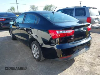 2017 Kia Rio LX with VIN KNADM4A31H6025775, listed as a IAAI auction lot 42034972 with 124,667 mi miles. Bid and sale history available at carsss.com. Image 3.