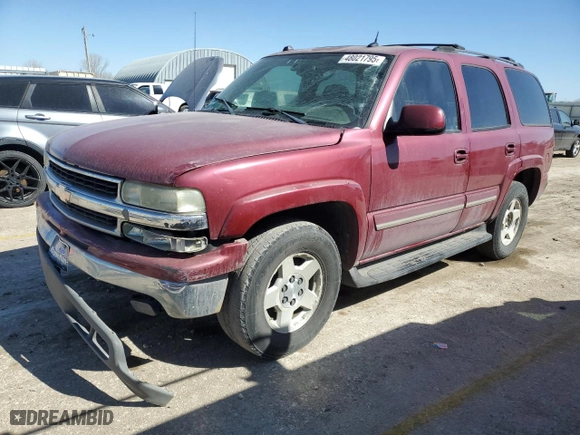 2004 Chevrolet Tahoe LT with VIN 1GNEC13Z44R251044, listed as a Copart auction lot 48021795 with 202,105 mi miles and Salvage Title. Bid and sale history available at carsss.com. Image 1.