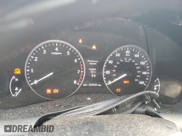 2014 Lexus ES 350 with VIN JTHBK1GG9E2144412, listed as a Copart auction lot 48862025 with 243,325 mi miles and Salvage Title. Bid and sale history available at carsss.com. Image 9.