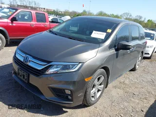 2019 Honda Odyssey EX-L with VIN 5FNRL6H78KB115260, listed as a IAAI auction lot 41962095 with 146,658 mi miles and . Bid and sale history available at DreamBid. Image 6.