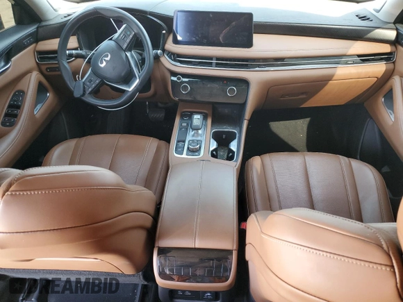 2023 Infiniti QX60 Sensory z VIN 5N1DL1GS4PC372225, wystawiony jako Copart lot #49981375 z przebiegiem 3 892 mil mil oraz Czysty tytuł • Clean title. Historia ofert i sprzedaży dostępna na DreamBid. Obrazek 8.