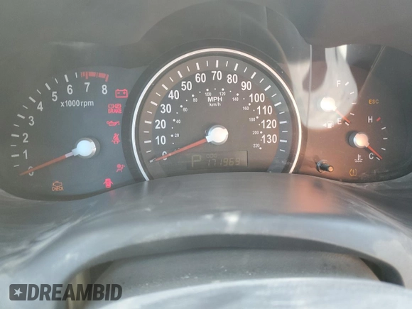 2012 Kia Sedona EX with VIN KNDMH4C72C6497063, listed as a Copart auction lot 43827905 with 171,969 mi miles and Salvage Title. Bid and sale history available at carsss.com. Image 9.