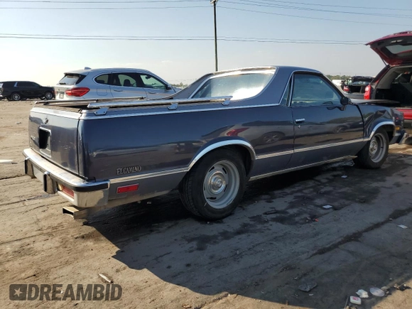 1984 Chevrolet El Camino z VIN 1GCCW80H1ER215342, wystawiony jako Copart lot #83956964 z przebiegiem 14 096 mil mil oraz Szkoda całkowita • Salvage title. Historia ofert i sprzedaży dostępna na DreamBid. Obrazek 3.