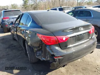 2014 Infiniti Q50 Sport with VIN JN1BV7AP5EM689535, listed as a IAAI auction lot 41668286 with 152,970 mi miles and . Bid and sale history available at DreamBid. Image 3.