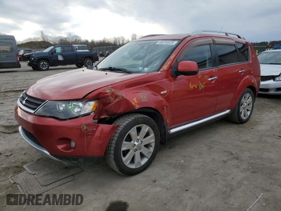 2008 Mitsubishi Outlander SE z VIN JA4LT31W98Z018586, wystawiony jako Copart lot #48254525 z przebiegiem 152 307 mil mil oraz Szkoda całkowita • Salvage title. Historia ofert i sprzedaży dostępna na DreamBid. Obrazek 1.