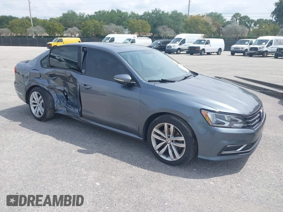 2019 Volkswagen Passat 2.0T Wolfsburg Edition with VIN 1VWLA7A35KC011084, listed as a IAAI auction lot 40385111 with 81,119 mi miles. Bid and sale history available at carsss.com. Image 1.