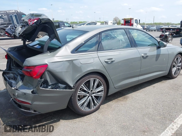 2024 Audi A6 Premium z VIN WAUD3BF2XRN036479, wystawiony jako IAAI lot #42168192 z przebiegiem 3 380 mil mil oraz . Historia ofert i sprzedaży dostępna na DreamBid. Obrazek 4.