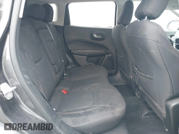 2018 Jeep Compass Sport with VIN 3C4NJCAB9JT211187, listed as a IAAI auction lot 41065430 with 1 mi miles. Bid and sale history available at carsss.com. Image 8.