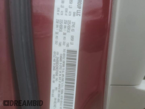 2010 Chrysler Town & Country Touring Plus z VIN 2A4RR8DX2AR374940, wystawiony jako Copart lot #43761765 z przebiegiem 191 572 mil mil oraz Szkoda całkowita • Salvage title. Historia ofert i sprzedaży dostępna na DreamBid. Obrazek 15.