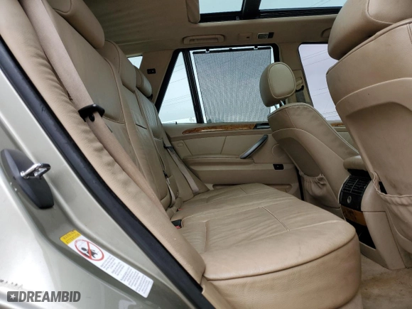 2004 BMW X5 3.0i with VIN 5UXFA13504LU35608, listed as a Copart auction lot 49435715 with 155,153 mi miles and Salvage Title. Bid and sale history available at carsss.com. Image 12.