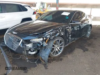 2019 Genesis G70 Advanced with VIN KMTG44LA7KU026266, listed as a IAAI auction lot 42045554 with 82,248 mi miles and . Bid and sale history available at DreamBid. Image 2.