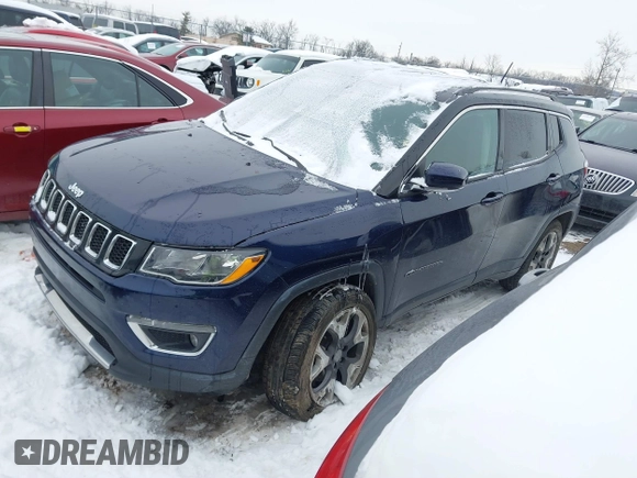 2021 Jeep Compass Limited with VIN 3C4NJDCB3MT594308, listed as a IAAI auction lot 41260655 with 79,990 mi miles and . Bid and sale history available at DreamBid. Image 18.