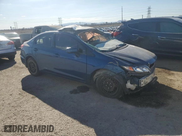 2014 Honda Civic LX z VIN 19XFB2F5XEE069182, wystawiony jako Copart lot #88257195 z przebiegiem Nie podano mil oraz Szkoda całkowita • Salvage title. Historia ofert i sprzedaży dostępna na DreamBid. Obrazek 4.