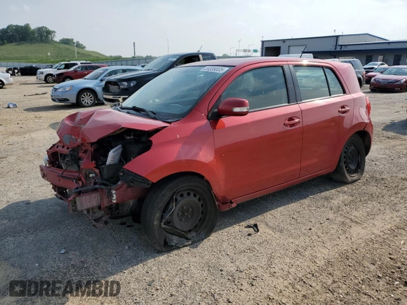 2013 Scion xD with VIN JTKKUPB4XD1036423, listed as a Copart auction lot 59389005 with 75,206 mi miles and Non repairable. Bid and sale history available at DreamBid. Image 1.