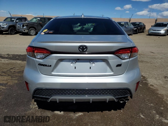 2020 Toyota Corolla SE with VIN JTDS4RCE4LJ052397, listed as a Copart auction lot 45486925 with 50,256 mi miles and Salvage Title. Bid and sale history available at carsss.com. Image 6.