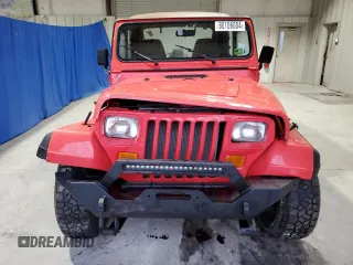 1995 Jeep Wrangler with VIN 1J4FY29S5SP230155, listed as a Copart auction lot 80106004 with 61,628 mi miles and Salvage Title. Bid and sale history available at carsss.com. Image 5.