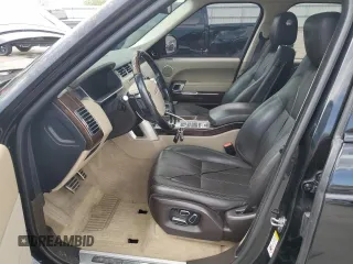 2014 Land Rover Range Rover Supercharged with VIN SALGS2TF8EA195067, listed as a Copart auction lot 53537105 with 131,368 mi miles and Salvage Title. Bid and sale history available at DreamBid. Image 7.