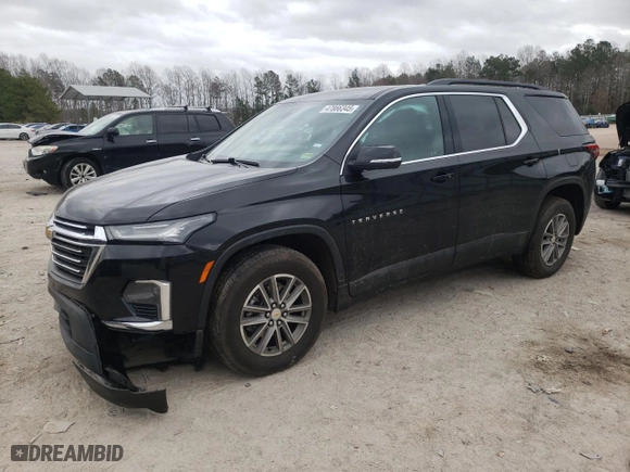 2023 Chevrolet Traverse LT Leather with VIN 1GNEVHKW2PJ251542, listed as a Copart auction lot 47866345 with 42,449 mi miles and Salvage Title. Bid and sale history available at carsss.com. Image 1.