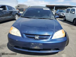2001 Honda Civic EX with VIN 1HGEM219X1L114415, listed as a Copart auction lot 65421574 with 302,760 mi miles and Salvage Title. Bid and sale history available at carsss.com. Image 5.