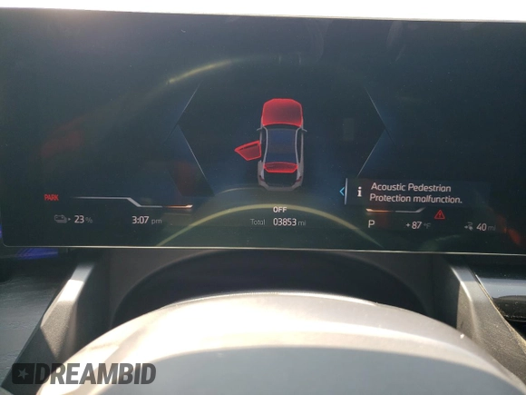 2024 BMW i5 eDrive40 with VIN WBY33FK09RCR17369, listed as a Copart auction lot 65018825 with 3,853 mi miles and Clean title. Bid and sale history available at DreamBid. Image 9.