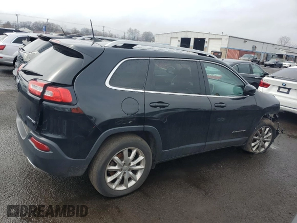 2017 Jeep Cherokee Limited with VIN 1C4PJMDS5HW668612, listed as a Copart auction lot 50695465 with 71,715 mi miles and Salvage Title. Bid and sale history available at DreamBid. Image 3.