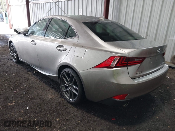 2015 Lexus IS 250 with VIN JTHCF1D26F5024746, listed as a IAAI auction lot 41991935 with 101,397 mi miles. Bid and sale history available at carsss.com. Image 3.