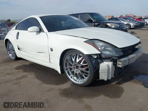 2004 Nissan 350Z Touring with VIN JN1AZ34D14M102966, listed as a IAAI auction lot 41921270 with 182,633 mi miles. Bid and sale history available at carsss.com. Image 1.