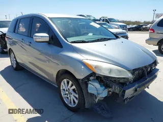 2013 Mazda 5 Sport with VIN JM1CW2BL2D0156366, listed as a IAAI auction lot 41724446 with 144,335 mi miles. Bid and sale history available at carsss.com. Image 1.