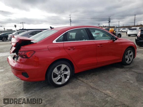 2023 Audi A3 Premium with VIN WAUGUDGY4PA044865, listed as a Copart auction lot 41095394 with 19,035 mi miles. Bid and sale history available at carsss.com. Image 3.