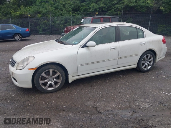 2006 Infiniti G35 z VIN JNKCV51F56M615190, wystawiony jako IAAI lot #42380623 z przebiegiem Nie podano mil oraz . Historia ofert i sprzedaży dostępna na DreamBid. Obrazek 2.