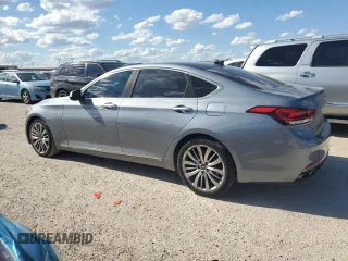 2017 Genesis G80 Ultimate with VIN KMHGN4JF2HU210173, listed as a Copart auction lot 70909284 with 45,928 mi miles and Salvage Title. Bid and sale history available at DreamBid. Image 2.