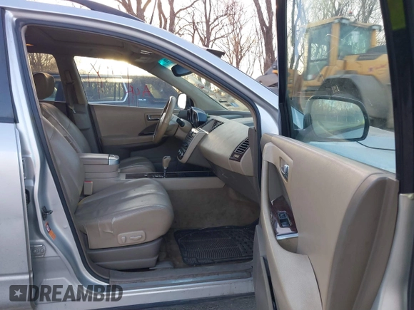 2006 Nissan Murano SL with VIN JN8AZ08W06W528134, listed as a IAAI auction lot 41826906 with 236,041 mi miles and . Bid and sale history available at DreamBid. Image 5.