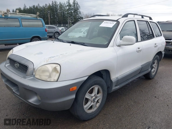 2004 Hyundai Santa Fe GLS with VIN KM8SC13D04U584320, listed as a IAAI auction lot 41847029 with 285,462 mi miles. Bid and sale history available at carsss.com. Image 2.