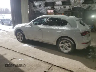 2021 Audi Q5 Premium Plus with VIN WA1E2AFYXM2055319, listed as a Copart auction lot 88790095 with 50,443 mi miles and Salvage Title. Bid and sale history available at carsss.com. Image 2.